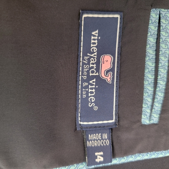 Vineyard Vines Boys Sz 14 Boathouse PERFORMANCE Wool Blazer Navy - Picture 6 of 9